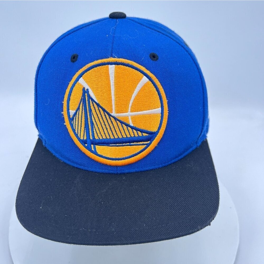 Mitchell & Ness Golden State Warriors Unisex Size One Size Blue Yellow Snapback
